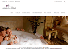 Tablet Screenshot of kuschelhotels.com